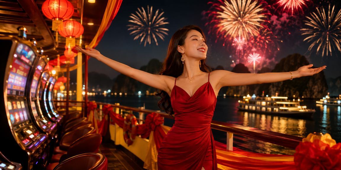 Vịnh Hạ Long ban ngày với khung cảnh giải trí và lễ hội thể thao ven biển
